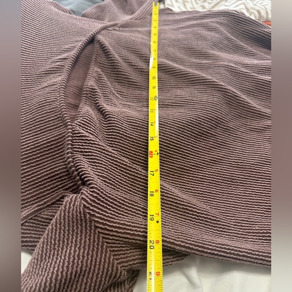 White Birch Ribbed Knee Length Sweater Dress with Peekaboo Plus Size - Picture 5 of 8